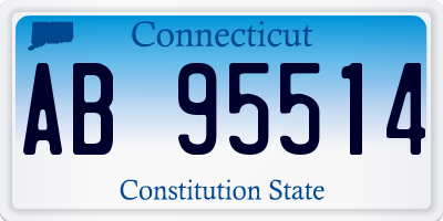 CT license plate AB95514