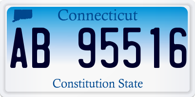 CT license plate AB95516