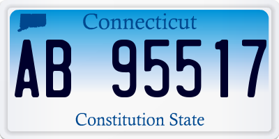 CT license plate AB95517