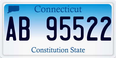 CT license plate AB95522