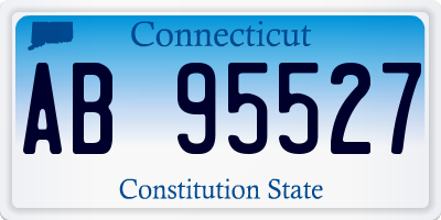 CT license plate AB95527