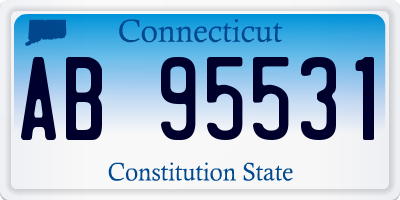 CT license plate AB95531