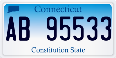 CT license plate AB95533