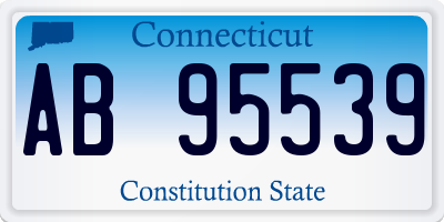 CT license plate AB95539