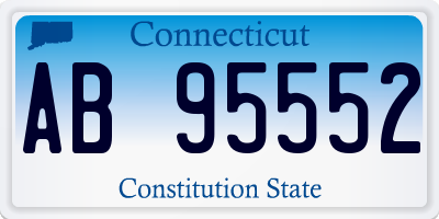 CT license plate AB95552