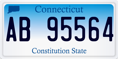 CT license plate AB95564