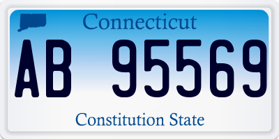 CT license plate AB95569