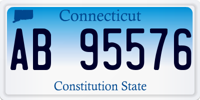 CT license plate AB95576