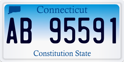 CT license plate AB95591