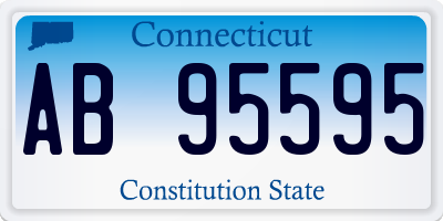 CT license plate AB95595