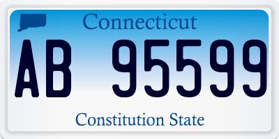 CT license plate AB95599