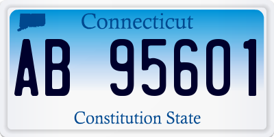 CT license plate AB95601