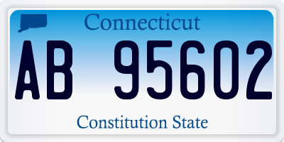 CT license plate AB95602