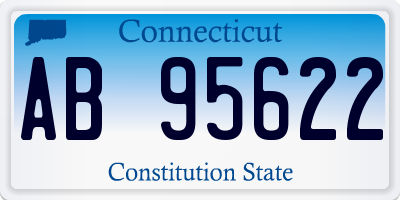 CT license plate AB95622