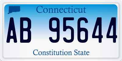 CT license plate AB95644