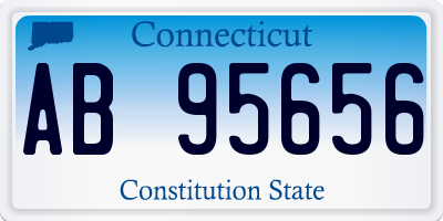 CT license plate AB95656