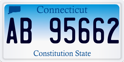 CT license plate AB95662