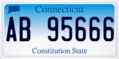 CT license plate AB95666