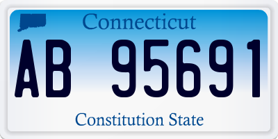 CT license plate AB95691