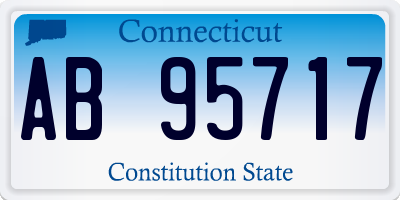 CT license plate AB95717