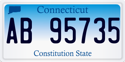 CT license plate AB95735