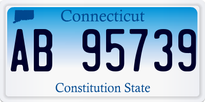 CT license plate AB95739