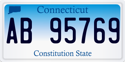 CT license plate AB95769