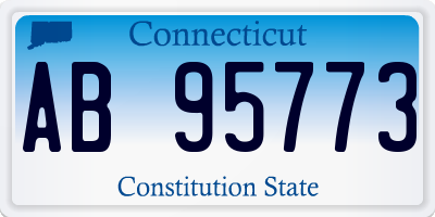 CT license plate AB95773