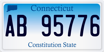 CT license plate AB95776