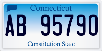 CT license plate AB95790