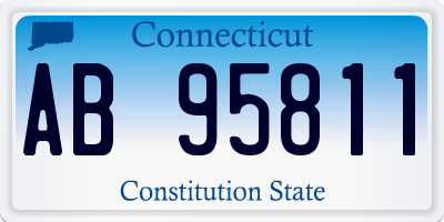 CT license plate AB95811