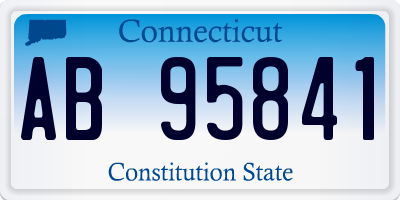 CT license plate AB95841