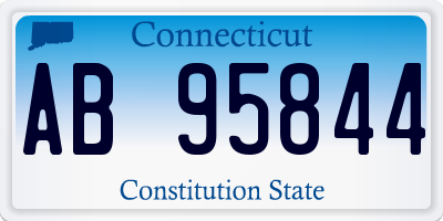 CT license plate AB95844