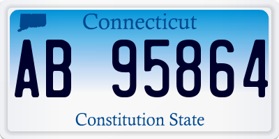 CT license plate AB95864