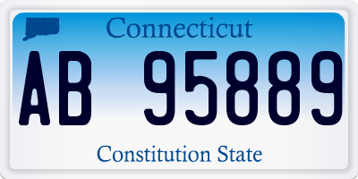 CT license plate AB95889