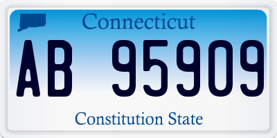 CT license plate AB95909