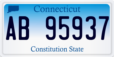 CT license plate AB95937