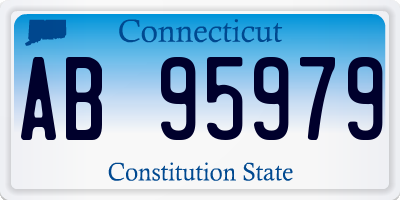 CT license plate AB95979