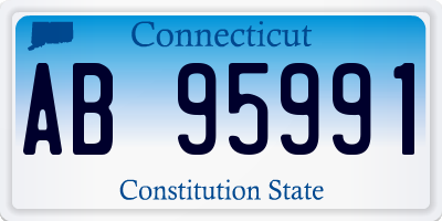 CT license plate AB95991