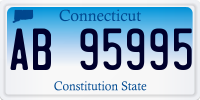 CT license plate AB95995