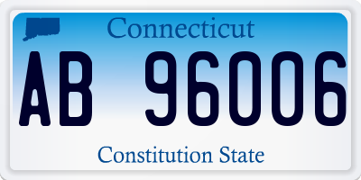 CT license plate AB96006