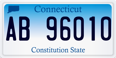 CT license plate AB96010