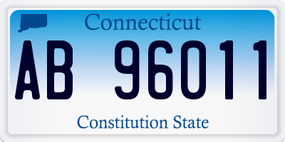 CT license plate AB96011