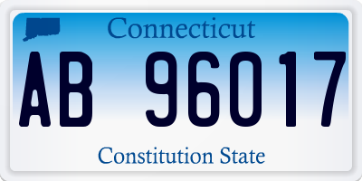 CT license plate AB96017