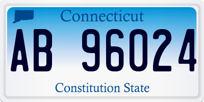 CT license plate AB96024