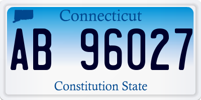 CT license plate AB96027