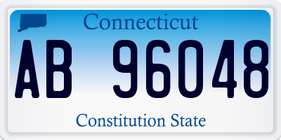 CT license plate AB96048