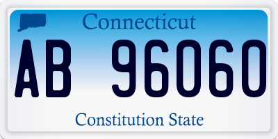 CT license plate AB96060