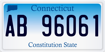 CT license plate AB96061