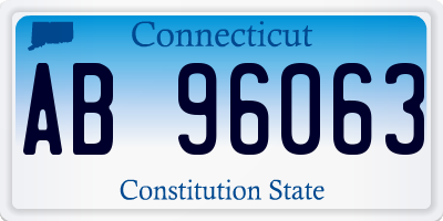 CT license plate AB96063